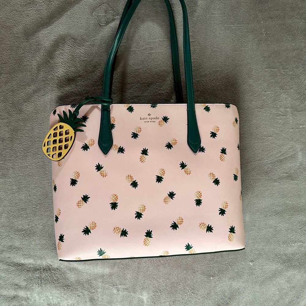 Kate Spade pink pineapple tote